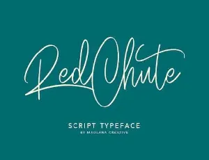 Red Chute Handwritten font