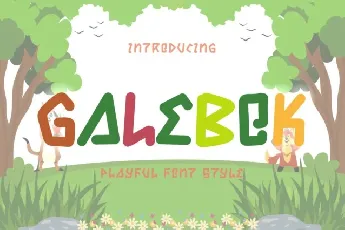 Galebok Display font