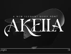 Akeila font