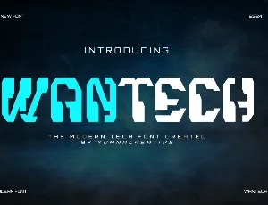 Wantech font