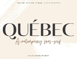 Quebec font