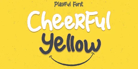 Cheerful Yellow font