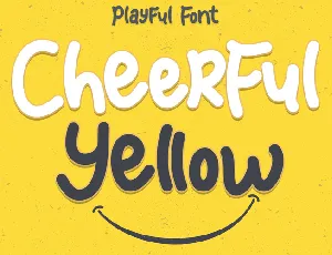 Cheerful Yellow font