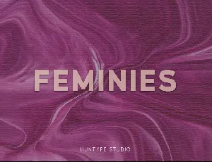 Feminies font