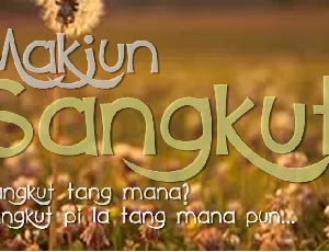 Makjun Sangkut font