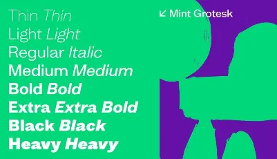 Mint Grotesk Family font