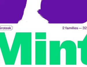 Mint Grotesk Family font