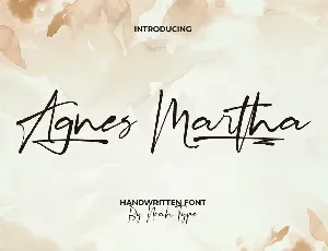 Agnes Martha font