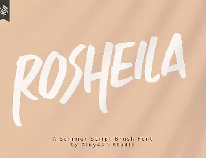 Rosheila Brush font