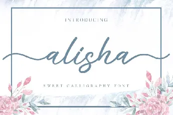 Alisha Sweet Calligraphy font