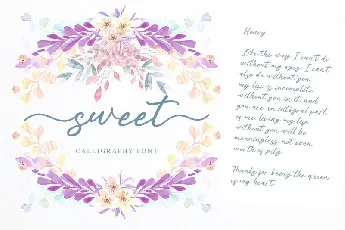 Alisha Sweet Calligraphy font