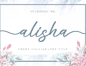 Alisha Sweet Calligraphy font