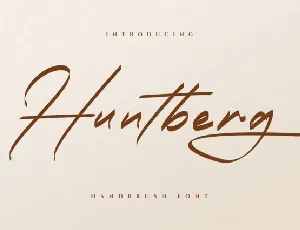 Huntberg font