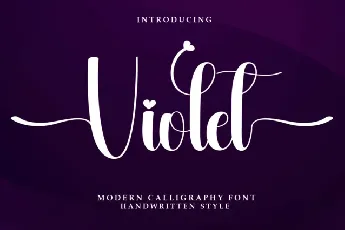 Violet Script Typeface font