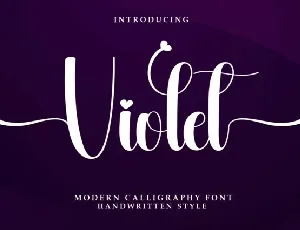 Violet Script Typeface font