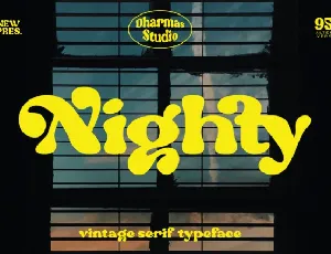 Nighty Typeface font