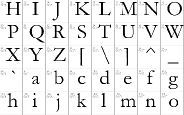 Garamond font