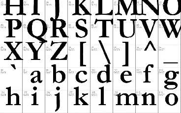 Garamond font