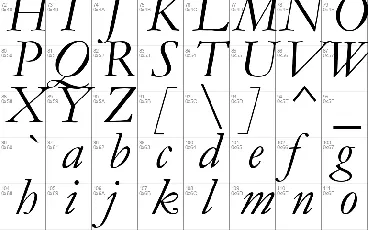 Garamond font