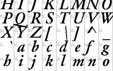 Garamond font