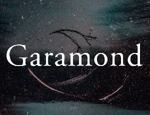 Garamond font