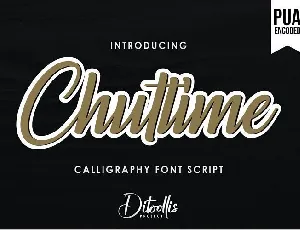 Chuttime Script font