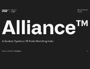 Alliance Family Free font