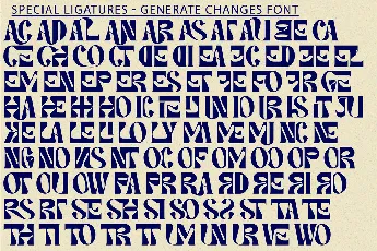 Generate Changes Demo font