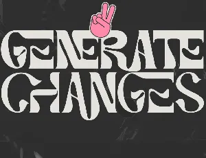 Generate Changes Demo font