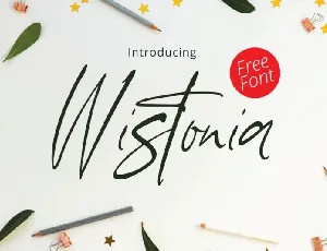 Wistonia font