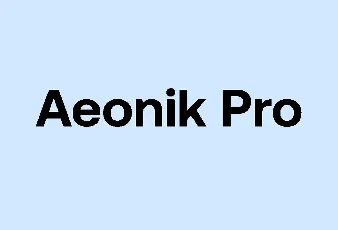 Aeonik Pro Family font