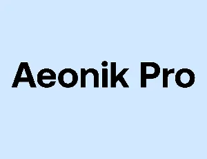 Aeonik Pro Family font