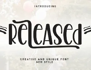 Released Display font