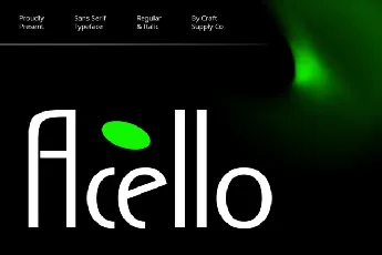 Acello font