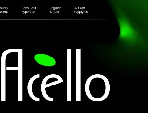 Acello font