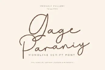 Gage Paraniy font