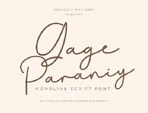 Gage Paraniy font