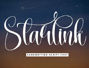 Starlink Calligraphy font