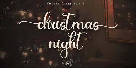 Christmas Night font