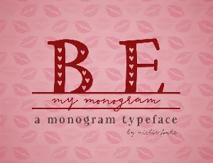 Be My Monogram font