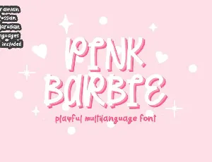 PinkBarbie font