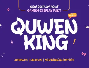 QUWEN KING font