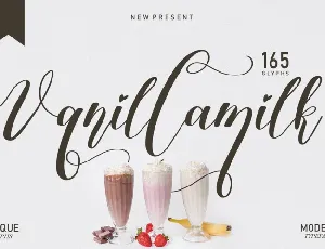 Vanillamilk font