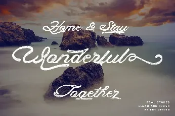 Real Stones Script font