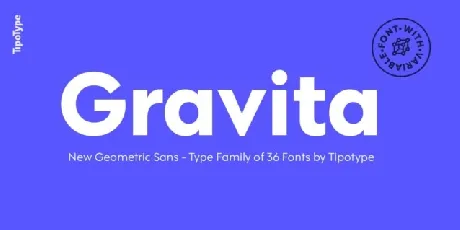 Gravita Family font