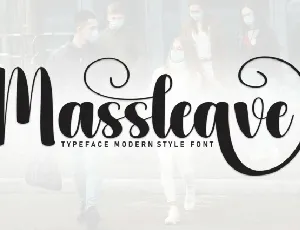 Massleave Script font