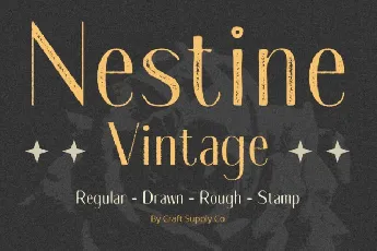 Nestine Vintage font