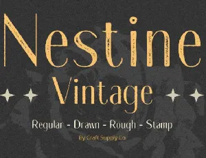 Nestine Vintage font