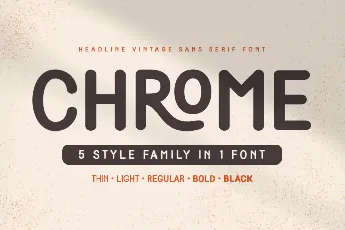 SS Chrome font