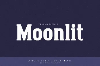 Moonlit font